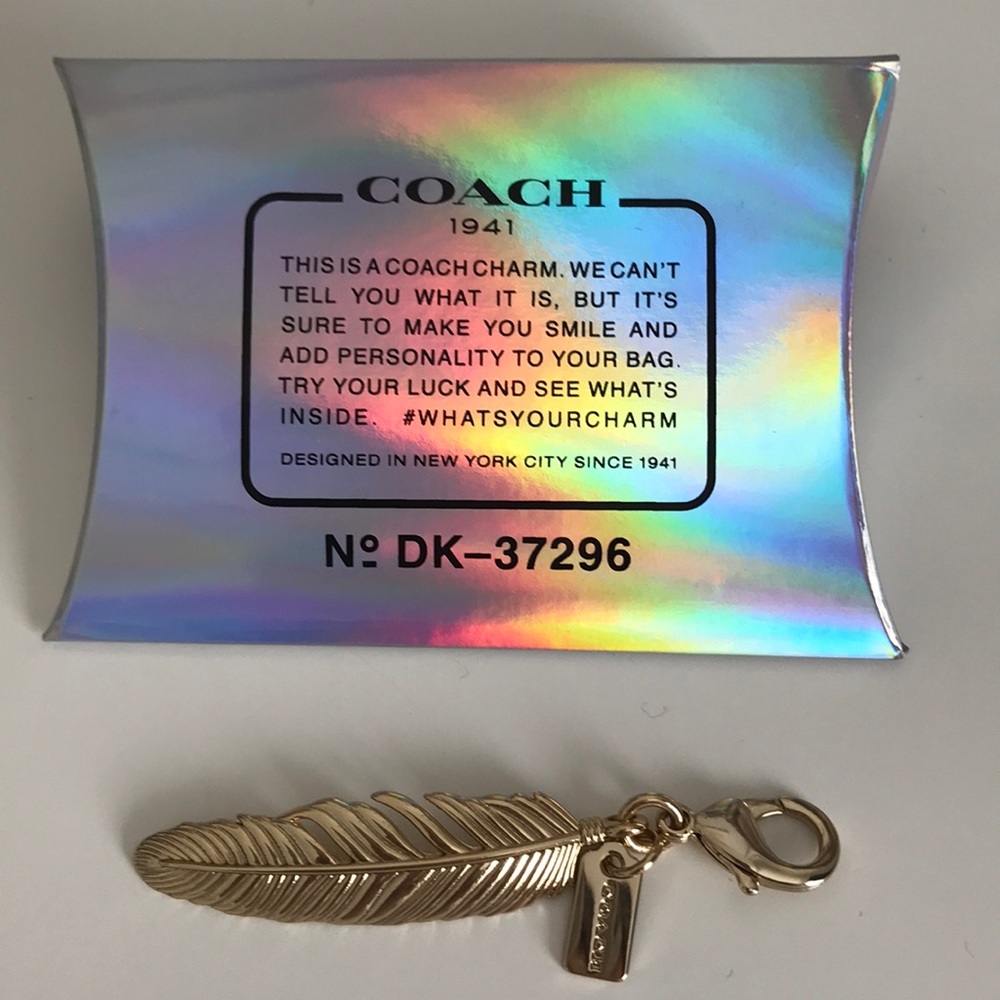 Coach Feather Bag Charm